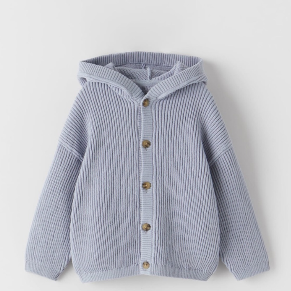 NWT ZARA Textured Knit Cardigan